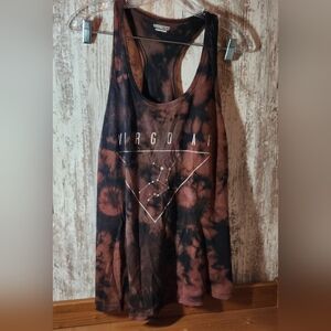 Fifth Sun Black and Brown Virgo Tank Top